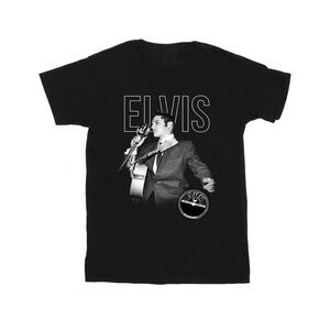 Elvis Mens Logo Portrait T-Shirt / Black